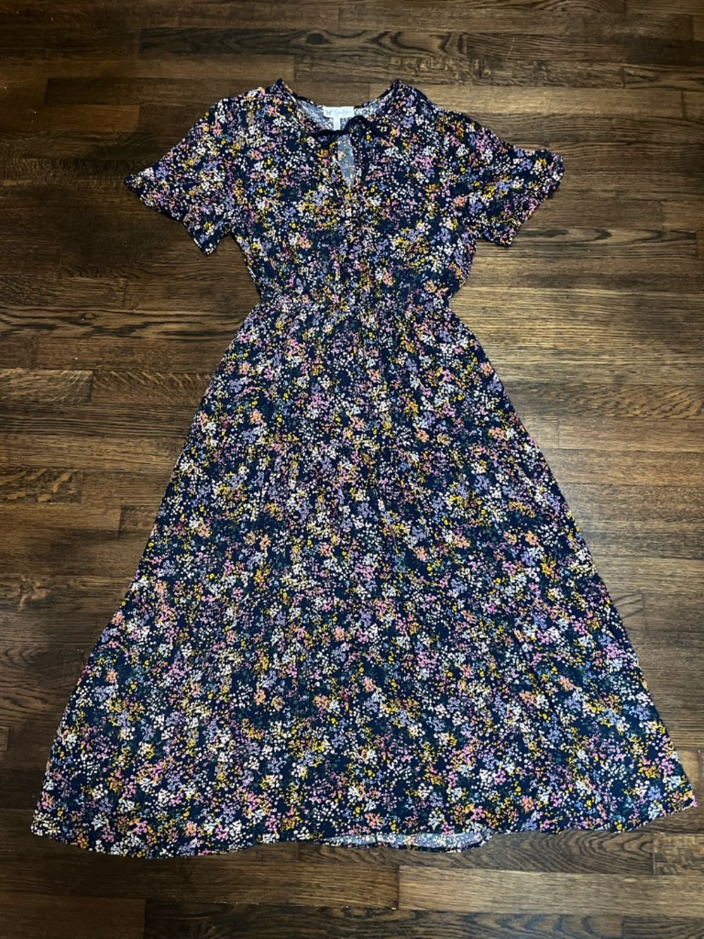 Jessica Simpson Navy Floral Maxi